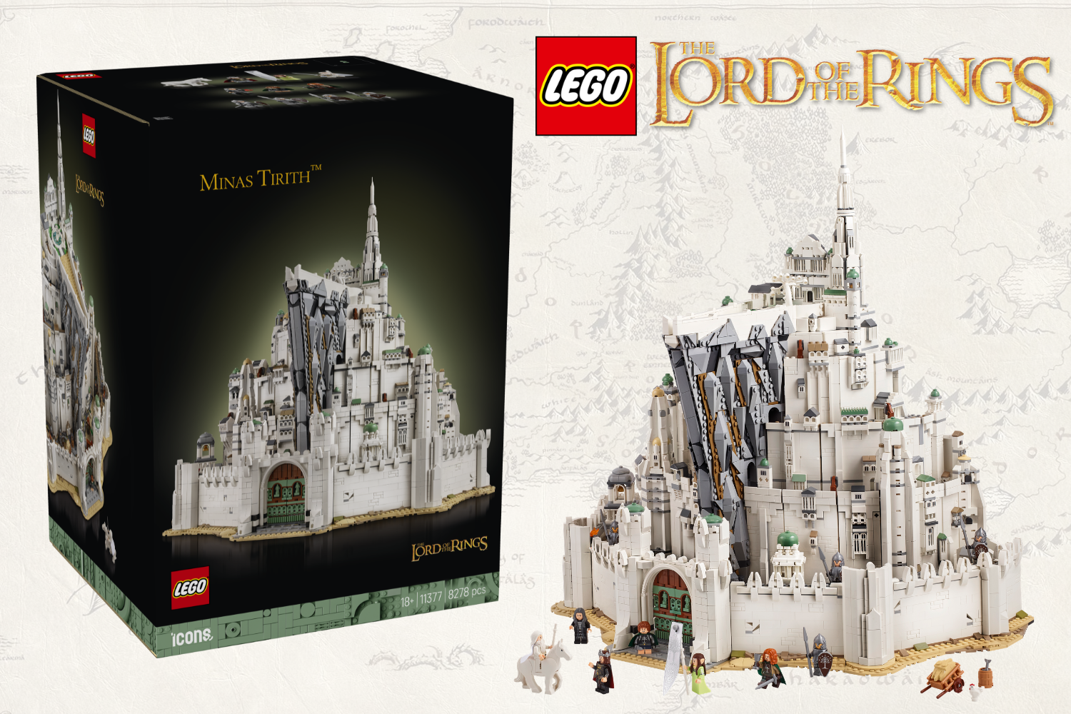 Massive 8,278-piece LEGO 11377 Minas Tirith model is the biggest LOTR set ever