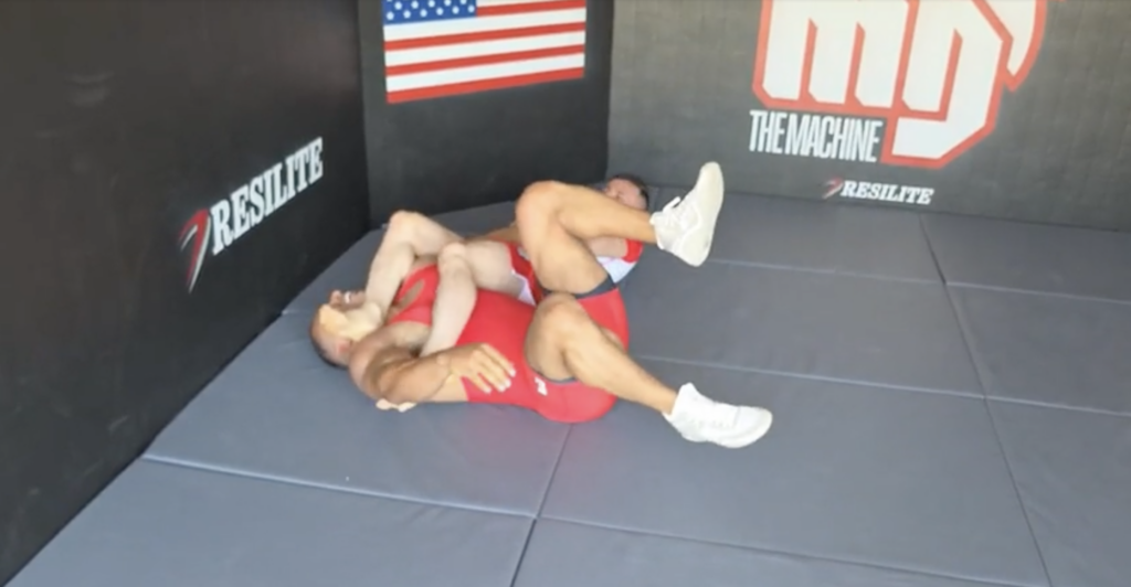 Merab Dvalishvili taps out 260lb bodybuilder Larry Wheels three times and makes him quit