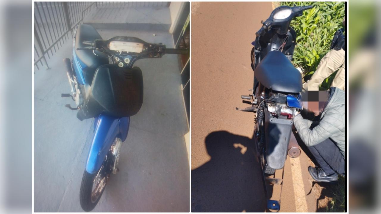 Motocicleta sem placa e com licenciamento vencido é apreendida pela PM em Cascavel