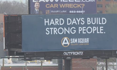Personal injury attorney has been putting up 60 billboards with positive messages. Here’s why.