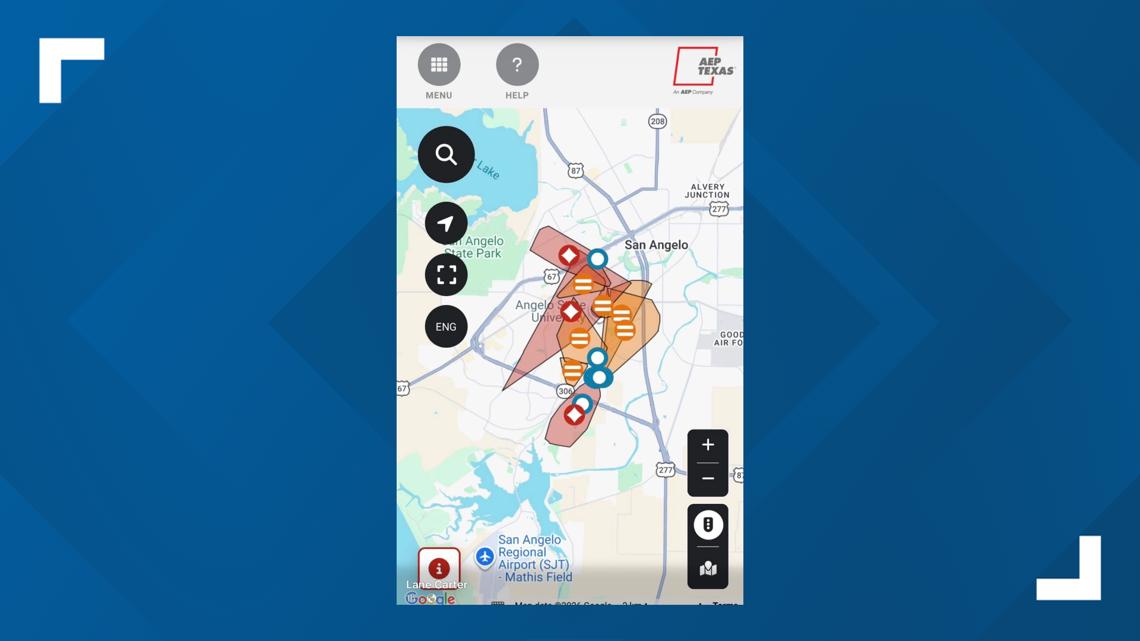 Power restored in parts of San Angelo after overnight outage affected hundreds