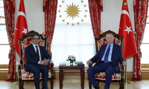 President Erdoğan meets UAE VP Sheikh Mansour in Istanbul