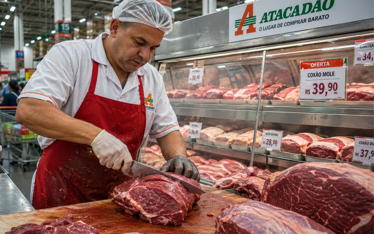 Quer saber quanto ganha açougueiro no Assaí, Carrefour ou Atacadão? Confira as médias salariais atualizadas para 2026 e os benefícios destas grandes redes.