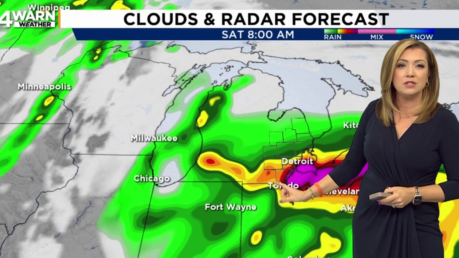 Rain and storm chances across Metro Detroit, warmer weather returning