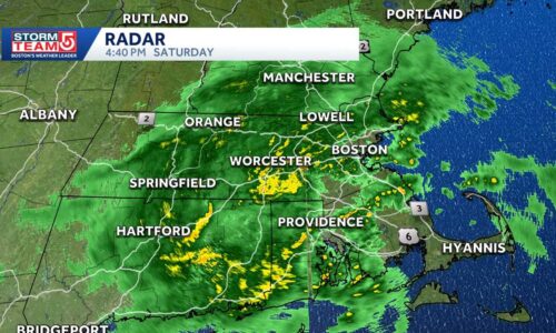 Rainy Saturday ahead for Mass. with storms possible into evening