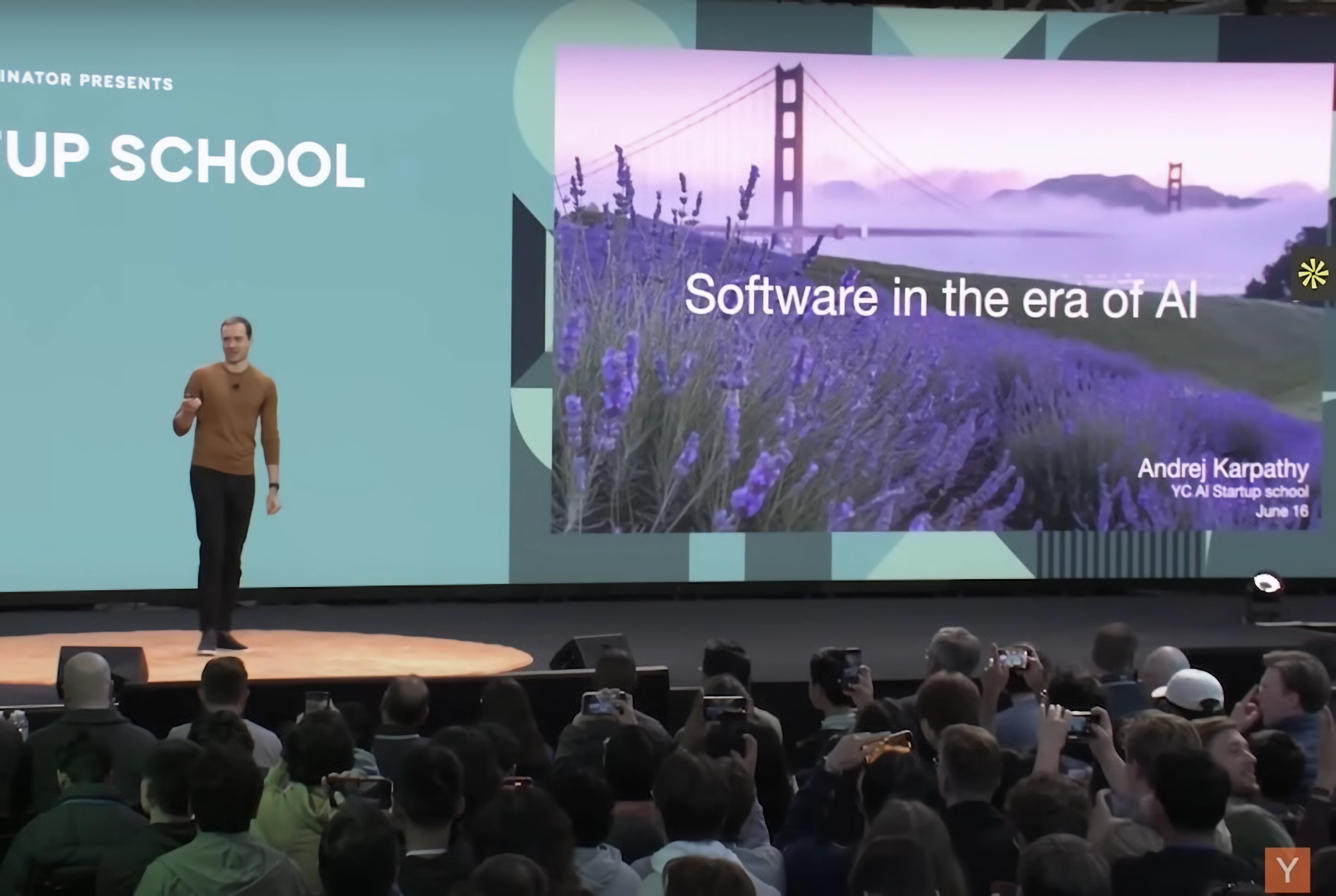 Andrej Karpathy's keynote "Software Is Changing (Again)" on June 17,