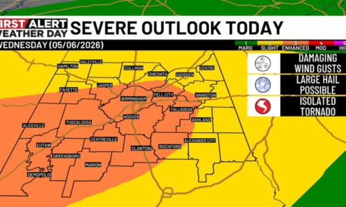 Strong-to-severe storms expected Wednesday into Thursday