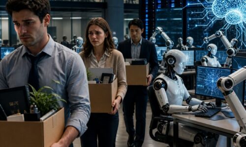 Tech giants laid off 92,000 people in four months to invest in artificial intelligence, and now robots do the work that humans took years to learn.