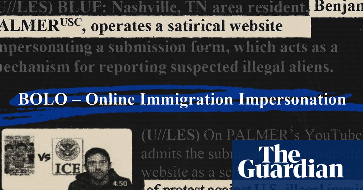 US homeland security put out alert on comedian who created parody ICE tip website | US immigration