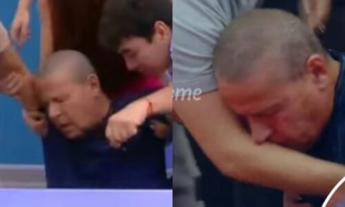 VIDEO | Alfredo Adame alarma en reality tras fingir un infarto durante dinámica en ‘La mansión VIP’
