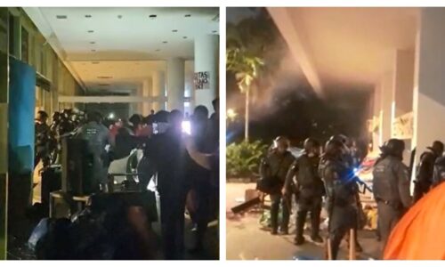 VÍDEO: PM retira estudantes de ocupação na reitoria da USP em SP; ação na madrugada teve uso de gás e cassetetes, dizem alunos