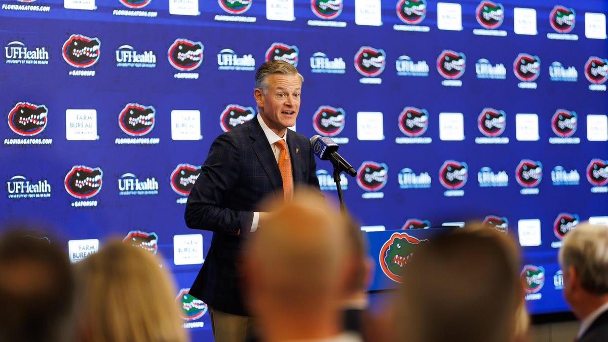 What Florida AD Scott Stricklin said about CFP, softball not shaking hands at SEC spring meetings