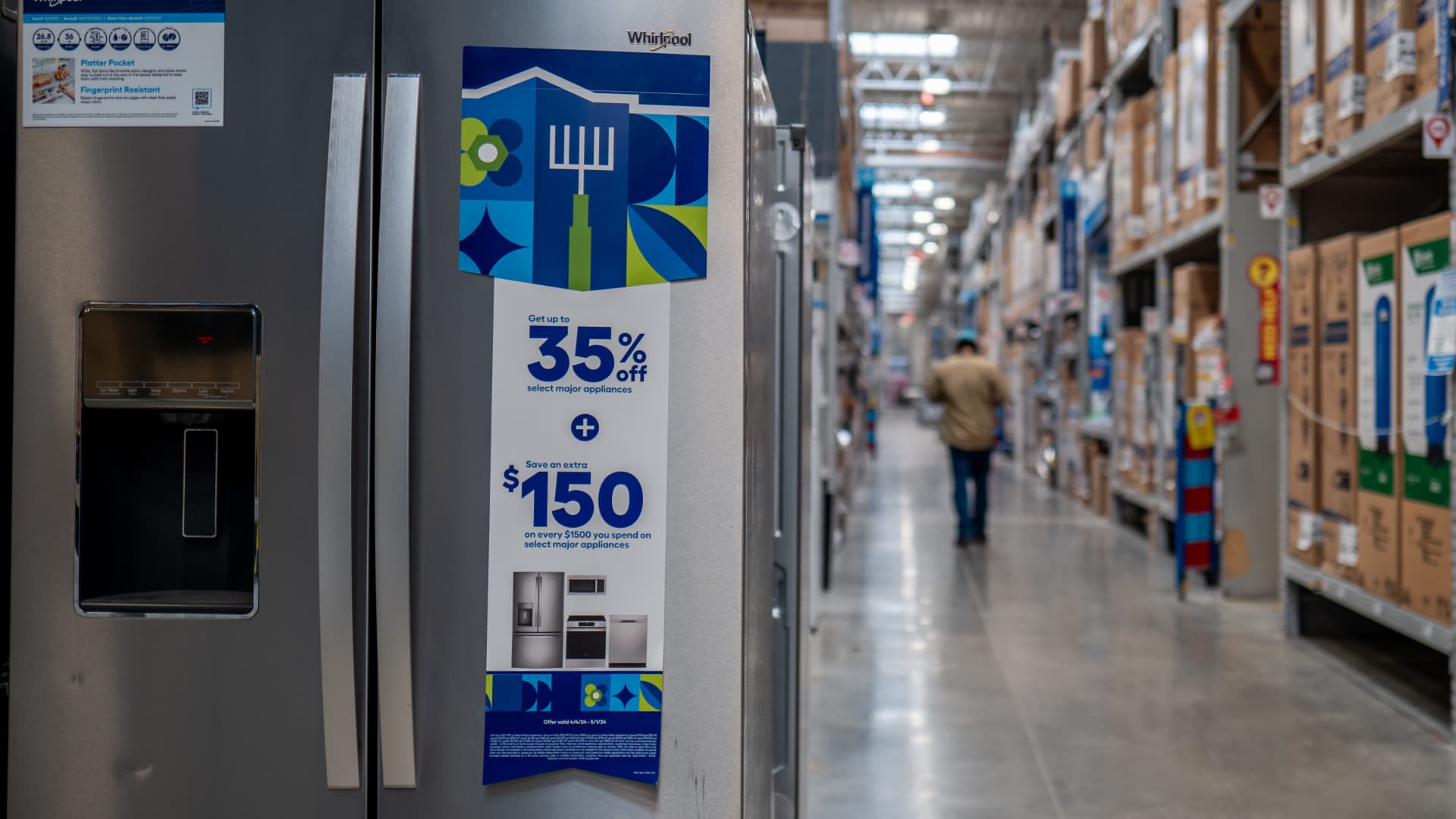 Whirlpool says Iran war causing ‘recession-level industry decline.’ The shares are down 20%