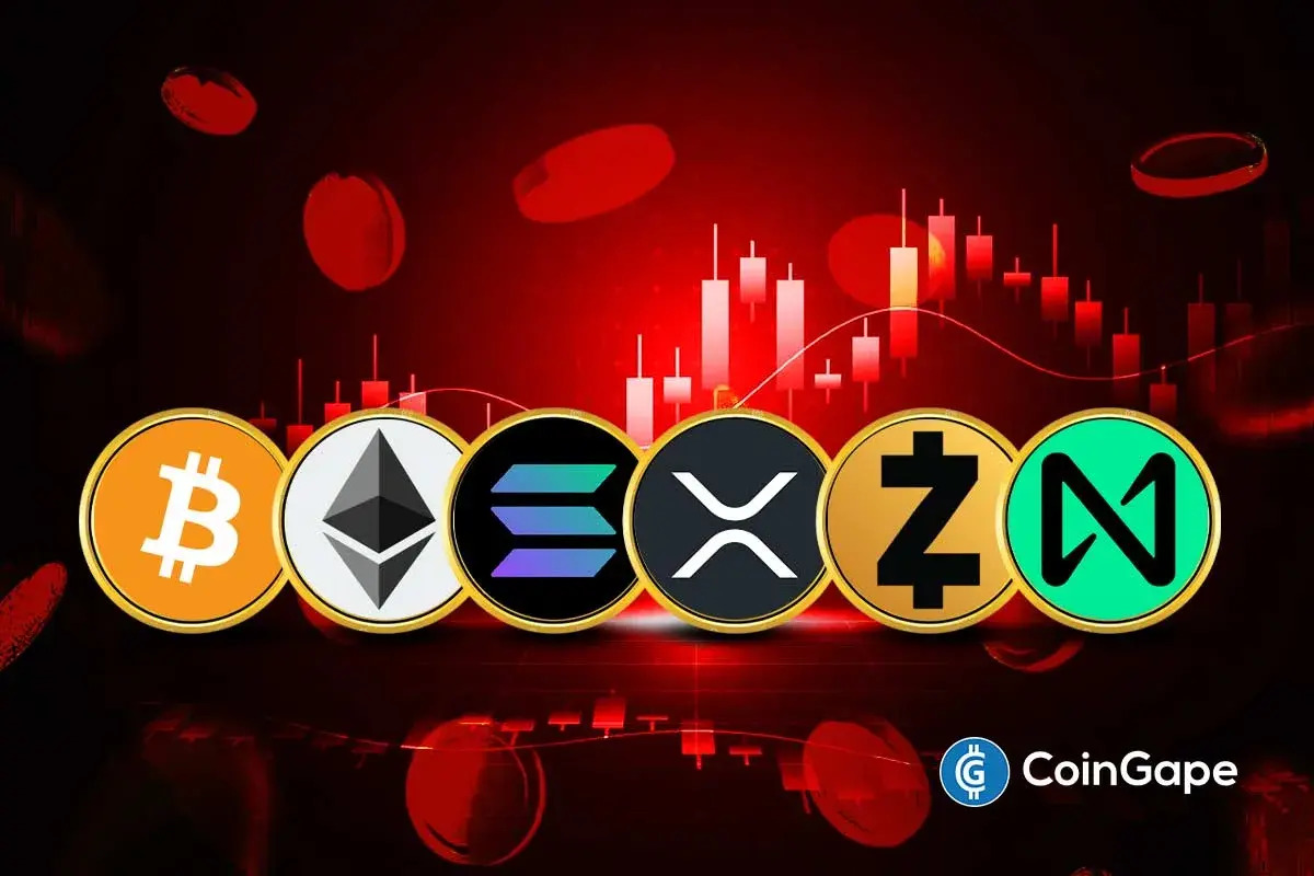 Why Are Bitcoin, ETH, SOL, XRP, ZEC, NEAR Falling Today?