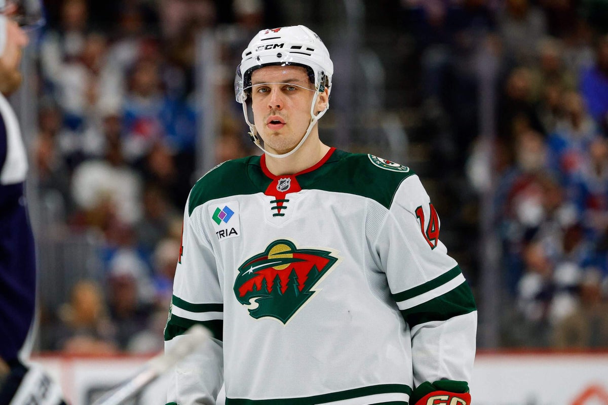 Wild’s Joel Eriksson Ek practices, is a possibility to return in Game 3 vs. Avalanche