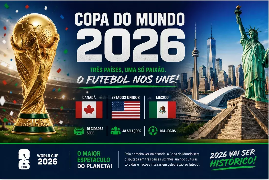 Copa do mundo 2026: regras, sede e o que muda para torcedores no Brasil