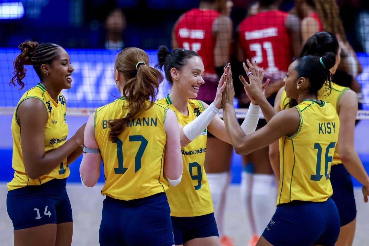 Brasil x Bulgária na Liga das Nações Feminina de vôlei: onde assistir