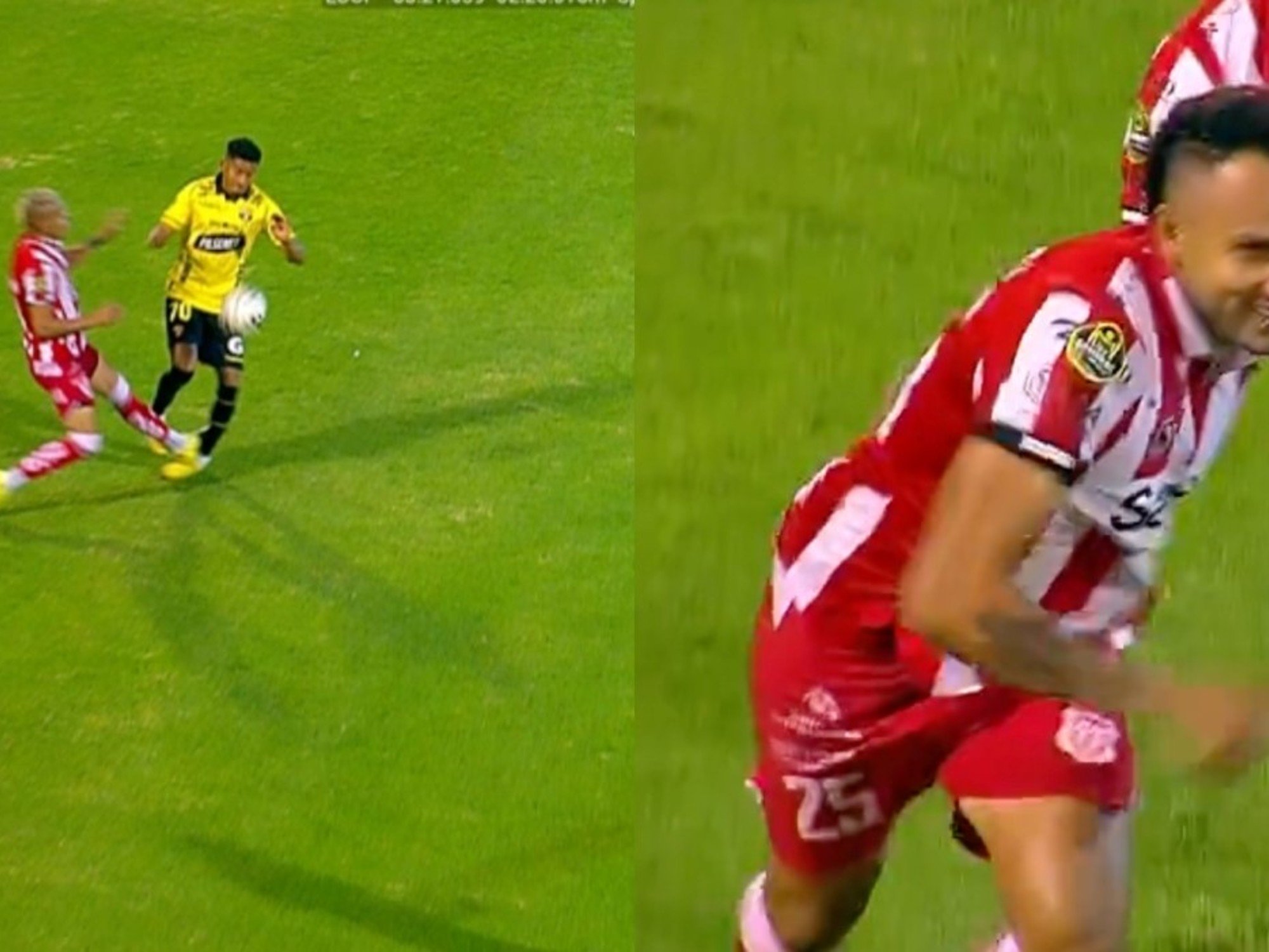 Comienzo de locos en Técnico Universitario vs Barcelona: roja y golazo antes de los diez minutos :: Olé Ecuador