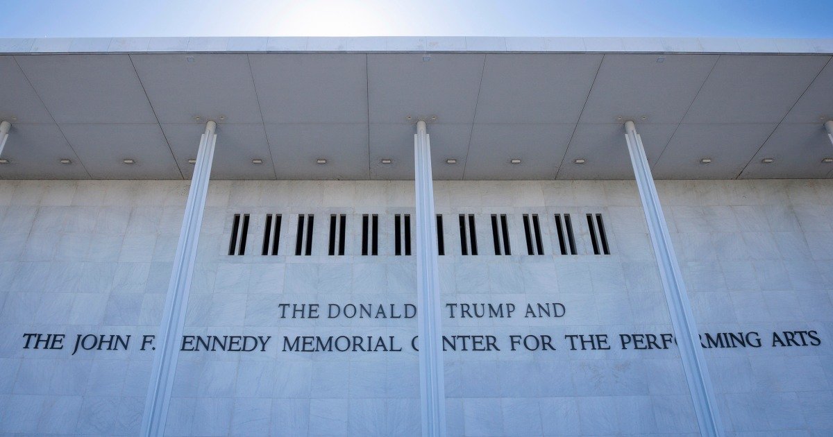 Kennedy Center lawyers tell staff to remove references to Trump in signage