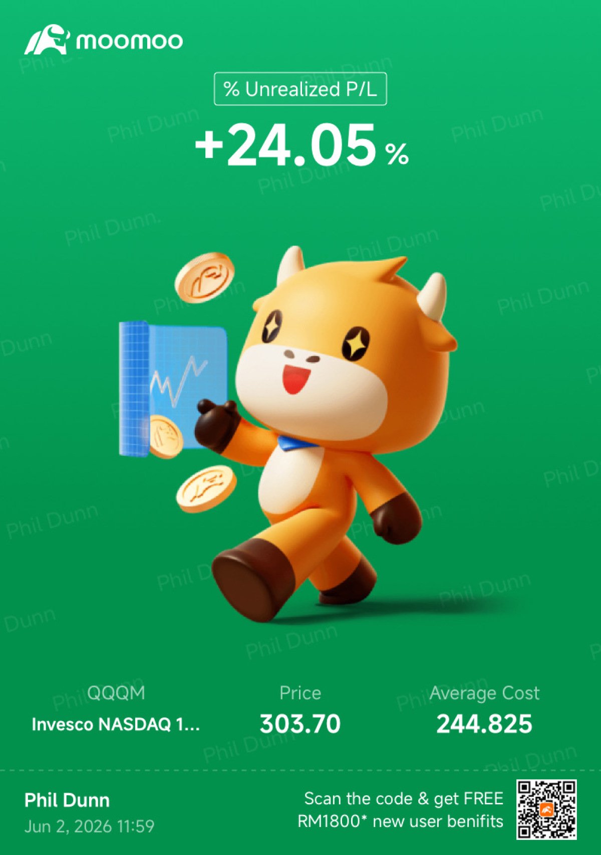 🚀 Seizing Tech Momentum with QQQM! (+24.05% P/L) 📈 Thrille…