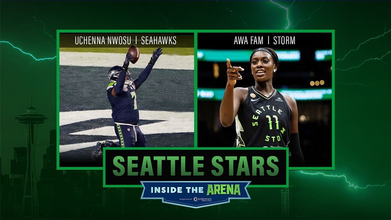 Storm star Awa Fam talks Seattle and Seahawks’ Uchenna Nwosu makes a visit!