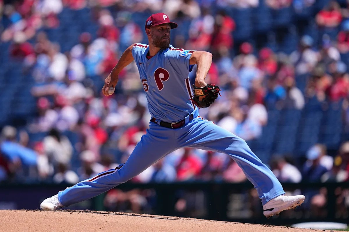 Zack Wheeler doesn't allow hit to Padres until sixth, Phillies clear 4-run threshold for first time since May 18